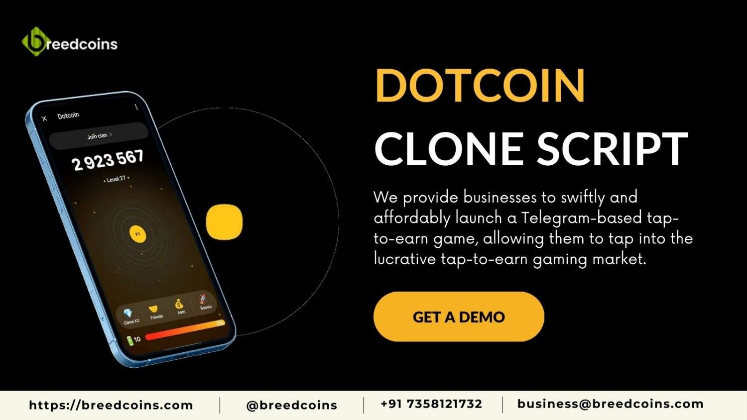 Dotcoin Clone Script