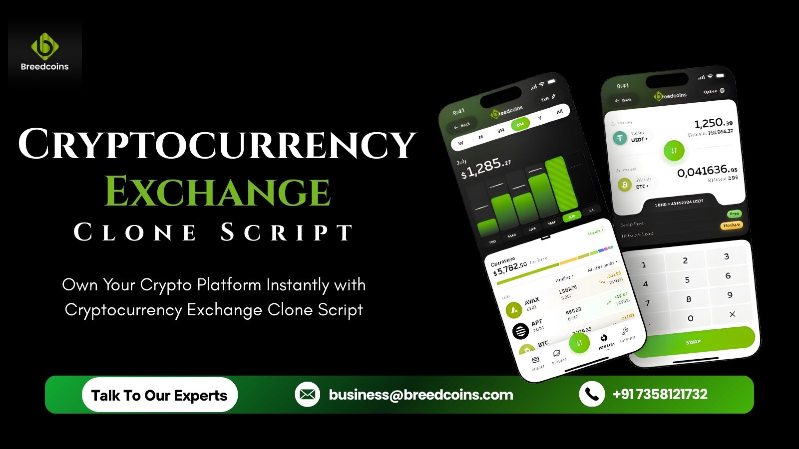 Cryptocurrency Exchange Clone Script | BreedCoins